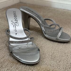 Dazzling Silver Heels by
